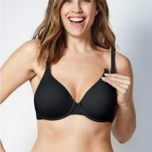 Bravado Belle Nursing Bra 36 DDD/F -Black EUC
